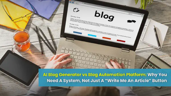 AI Blog Generator vs Blog Automation Platform: Why You Need a System